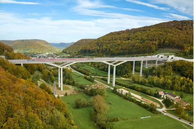 Filstalbrücke der Neubaustrecke Wendlingen–Ulm